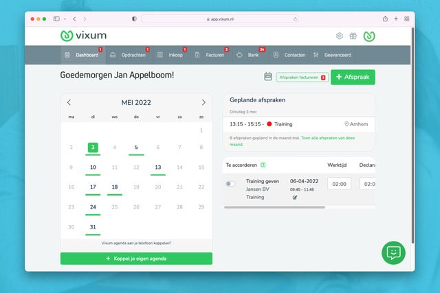 Screenshot of the Vixum platform