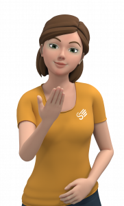 Sign language avatar made by Sign Time